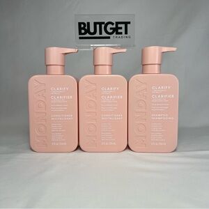 Mixed Lot Monday Haircare Clarify 1 Shampoo & 2 Conditioner